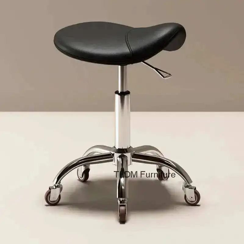 

Modern Esthetician Stool Spinning Adjustable Hairdresser height Hair Cutting Stool Nail Salon Hair Salon Dedicated Barber Chairs