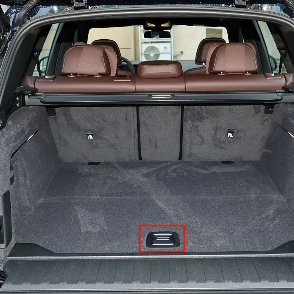 Car Trunk Tail Cover Bottom Plate Mat Floor Carpet Handle Auto Accessories For BMW X5 X6 M Series F85 F86