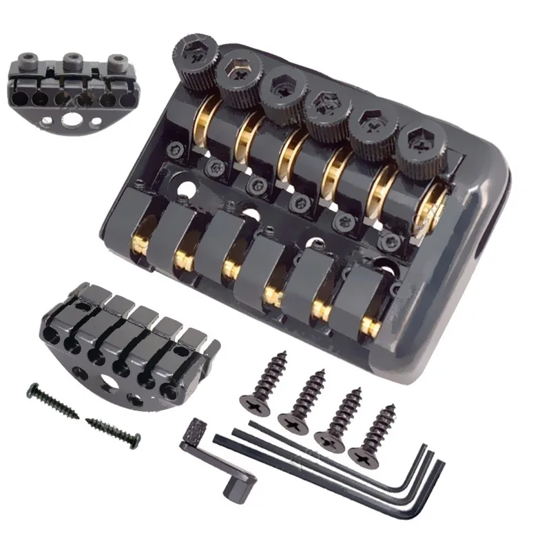 

A Set 6 Strings Tremolo Electric Guitar Bridge Tailpiece For Headless Musical Instrument Accessories Parts