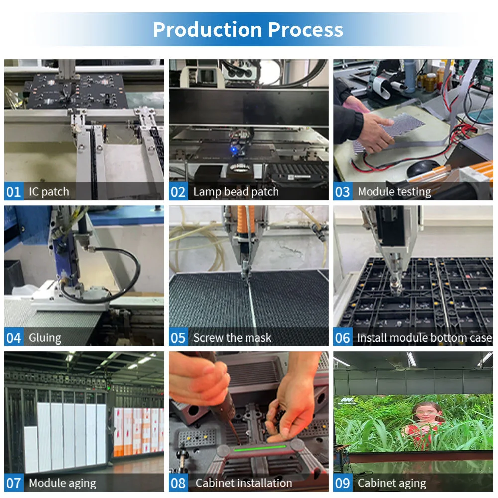 500X500mm Stage Background LED Display Screen P3.91mm Seamless Splicing Rental Video Wall System IP65 Waterproof HDR Support