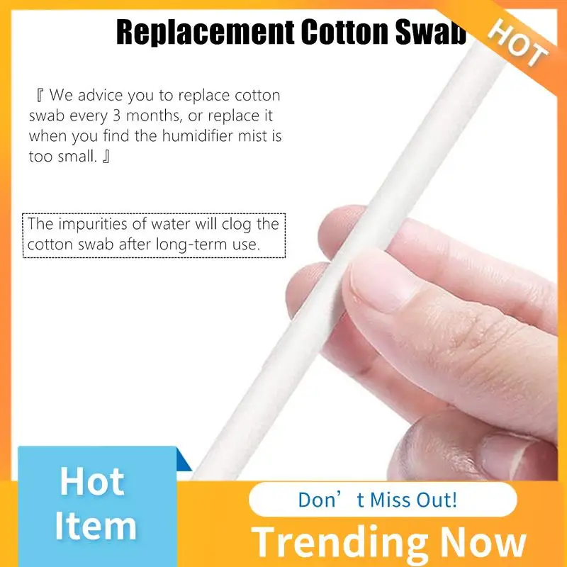 BBNV-60 шт., ватные тампоны, фильтры, запасные палочки, сменные фитили для портативных персональных увлажнителей с питанием от USB, ароматизатор