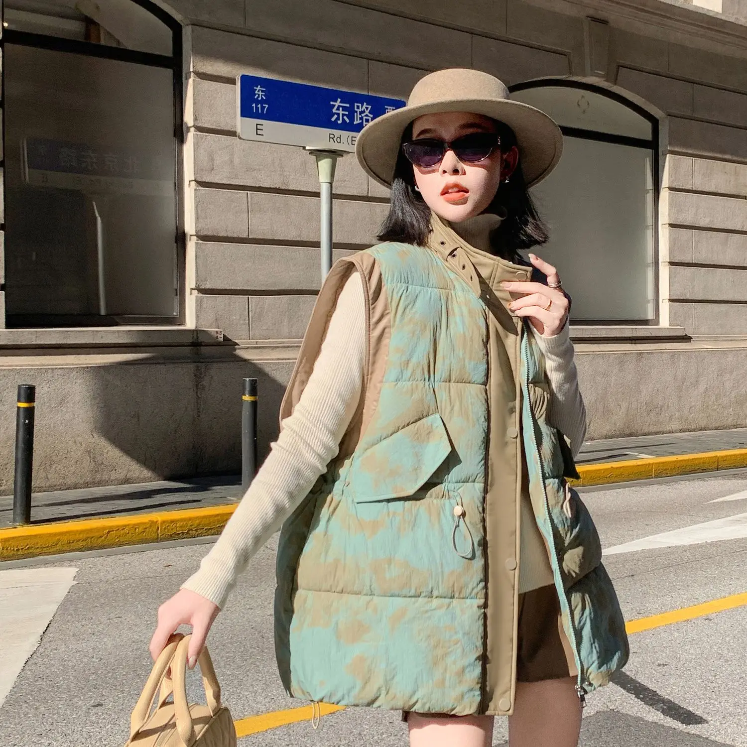 سترات الصدريات النسائية السميكة للمرأة طويلة الصيف شبكة مخرمة سليم صالح الحلو فتاة نمط Ins الاتجاه تنفس التجفيف السريع OL #2