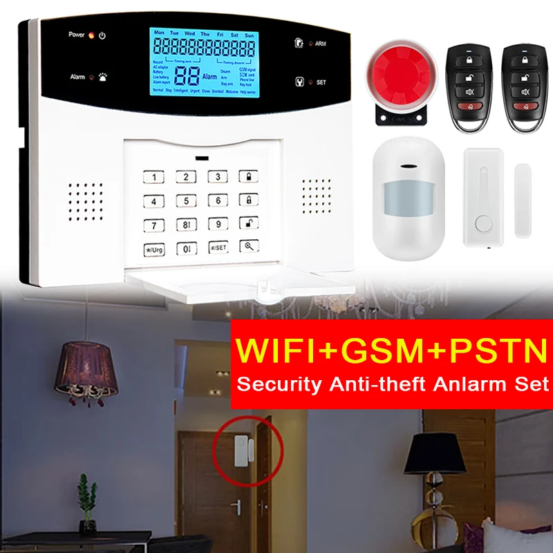 

Комплекты сигнализации Tuya Smart Life WIFI GSM для IOS Android APP Control Умный дом GSM охранная противоугонная сигнализация Набор солнечной сирены