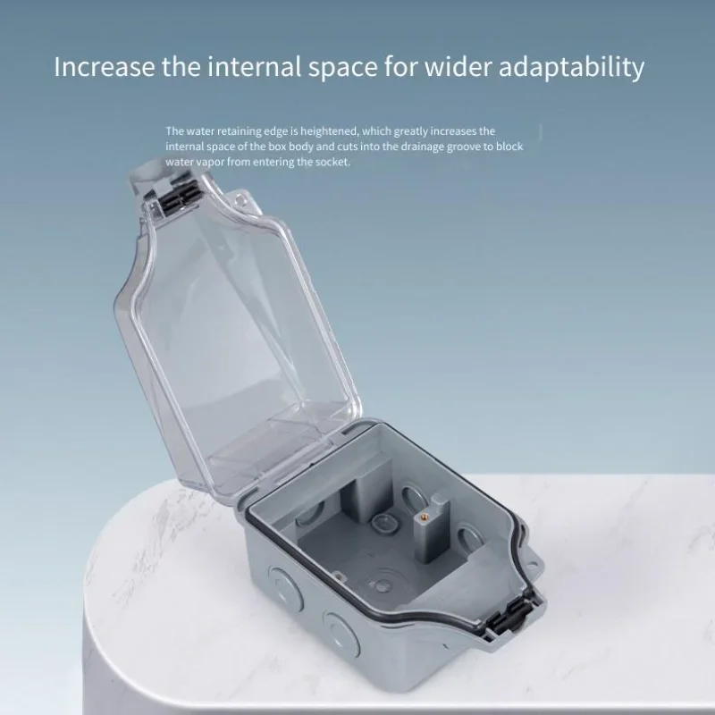 Outdoor Waterproof Switch Power Box Integrated Surface-Mounted Socket Junction Box for Weather-Resistant Electrical Applications