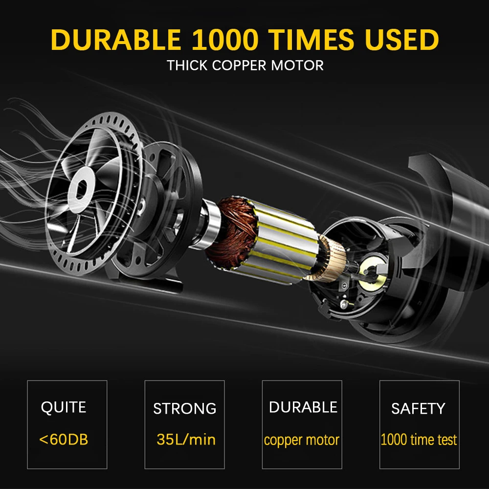 150 PSI for Car Motorcycles Bicycles 3-meter Power Cord Portable Digital Tire Inflator 12V 10A Car Air Compressor Pump