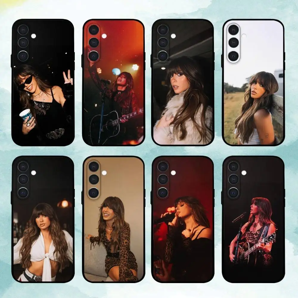 E-Ella L-Langley Hungover Phone Case For Samsung  A73,72,71,A52,51,40,41,A22,A32,31,A13, Soft Black Shell