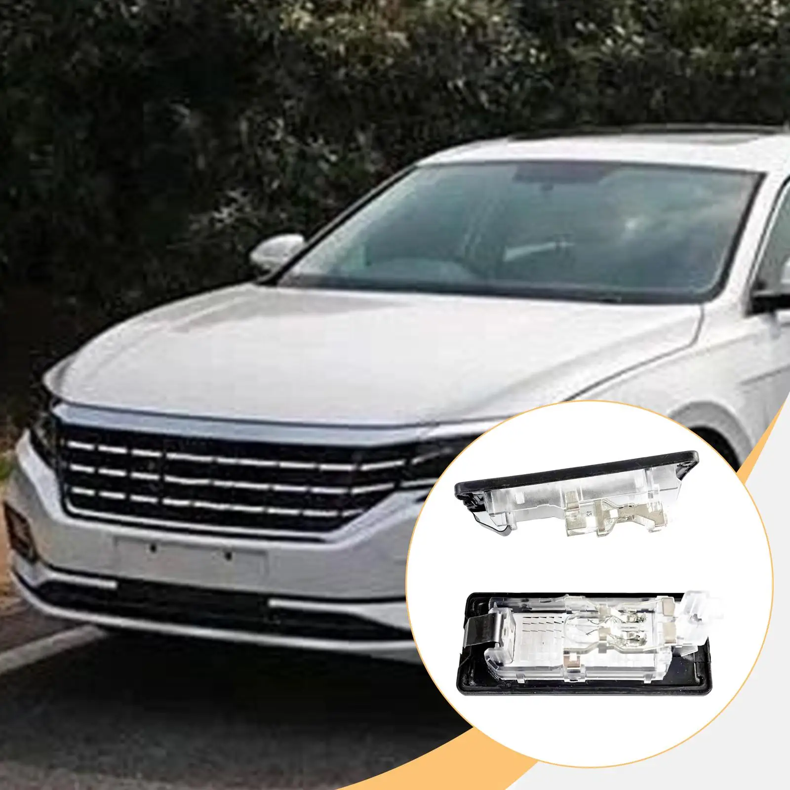 

1 пара освещения номерного знака 56D943021 для VW Touareg Tiguan