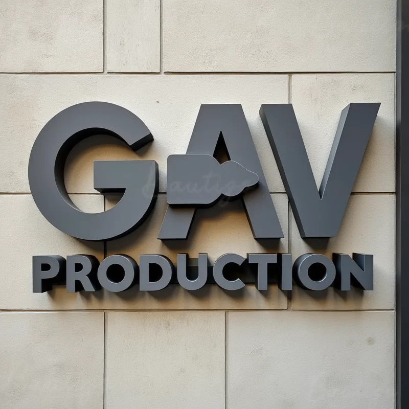 Custom Personalized 3D Metal Sign For Outdoor Business Storefront Durable Waterproof Signage Suitable For Retail Cafe