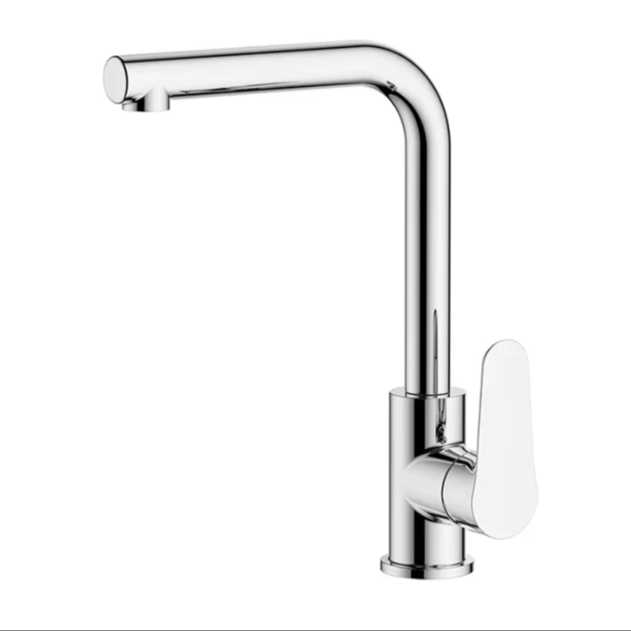 YYHC- Modern Single Level Square Kitchen Faucet 304 Stainless Steel Single Handle Ceramic Valve Core Brass Metered Single Hole