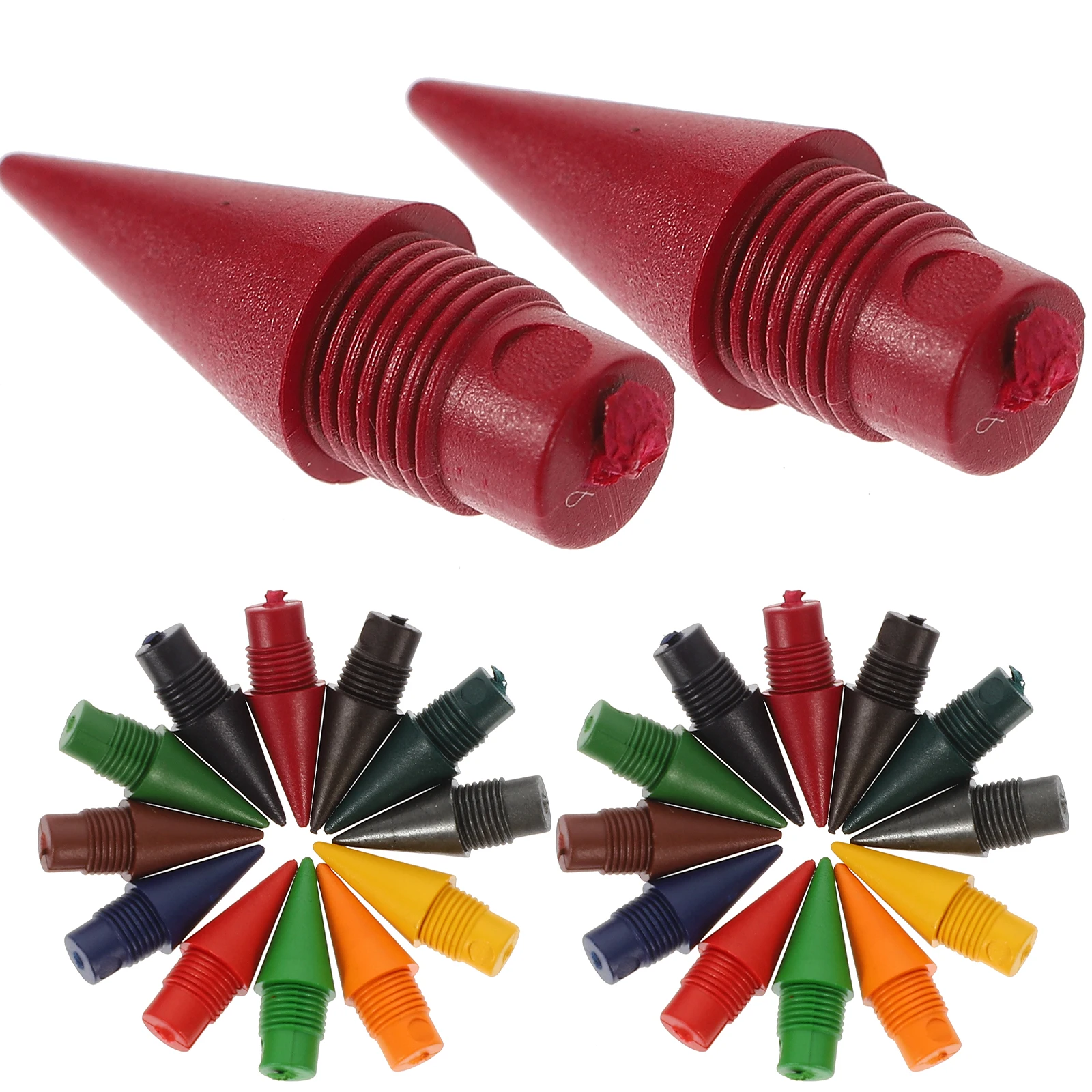 36 Pcs Colored Pencil Tips Inkless Replaceable Nibs Graphite Student Sketching Calligraphy Everlasting Refill Heads