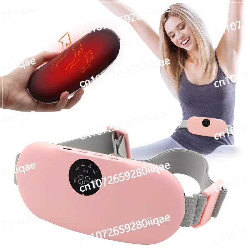 Female menstrual cramps relief wireless heating pad portable wearable thermal belt