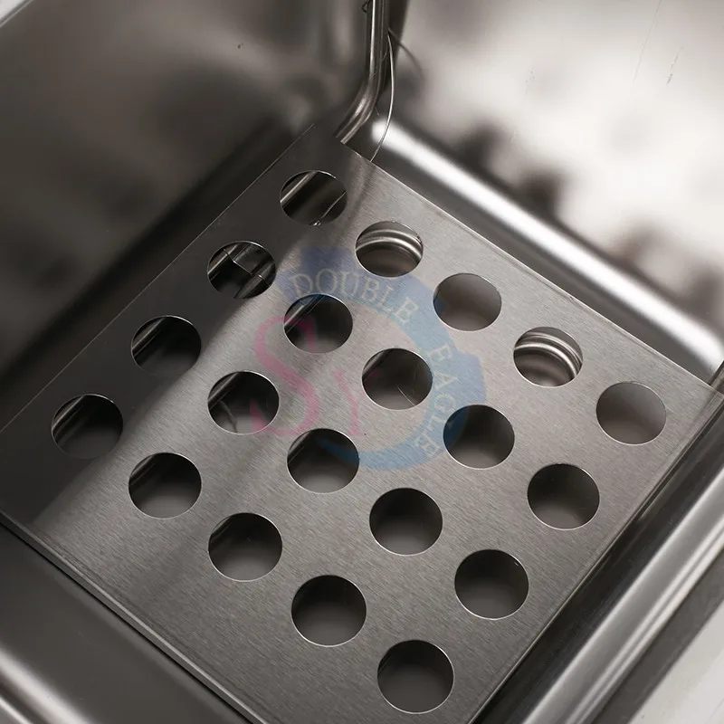 Freidoras eléctricas comerciales 6L tamiz de un solo cilindro sartén eléctrica máquina de pollo frito