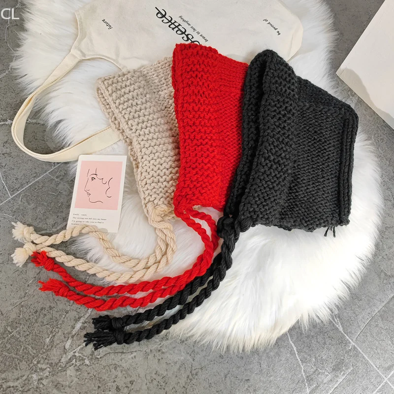 قبعة متماسكة بسيطة وعصرية متعددة الاستخدامات قابلة للتنفس كاجوال مريحة ودافئة على شكل خط شعر بلوفر صغير لتعرض الوجه