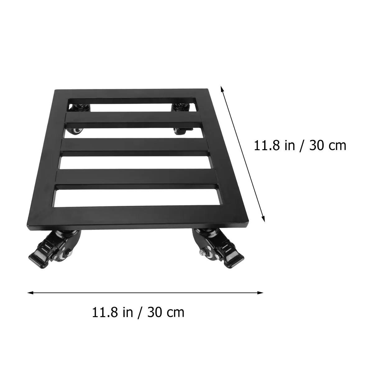 Bonsai Shelf Black Metal Plant Caddy Rolling Plant Stand Strong Stable for Indoor Outdoor Heavy Pots Trees Large Vases Appliance