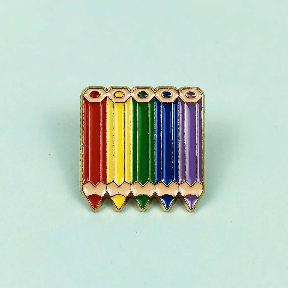 الكرتون قلم رصاص ملون بروش قطرة الزيت سبيكة جديدة متعددة الاستخدامات لطيف الإبداعية على ظهره شارة الملابس والاكسسوارات هدية #2