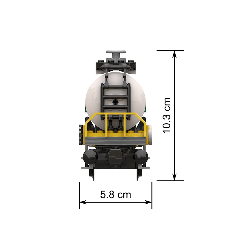 Nieuwe 174 Stuks Moc Stad Industriële Octan Tank Auto Wagon Treinen Model Diy Creatieve Ideeën Kind Speelgoed Verjaardagscadeau Technologie Blokken