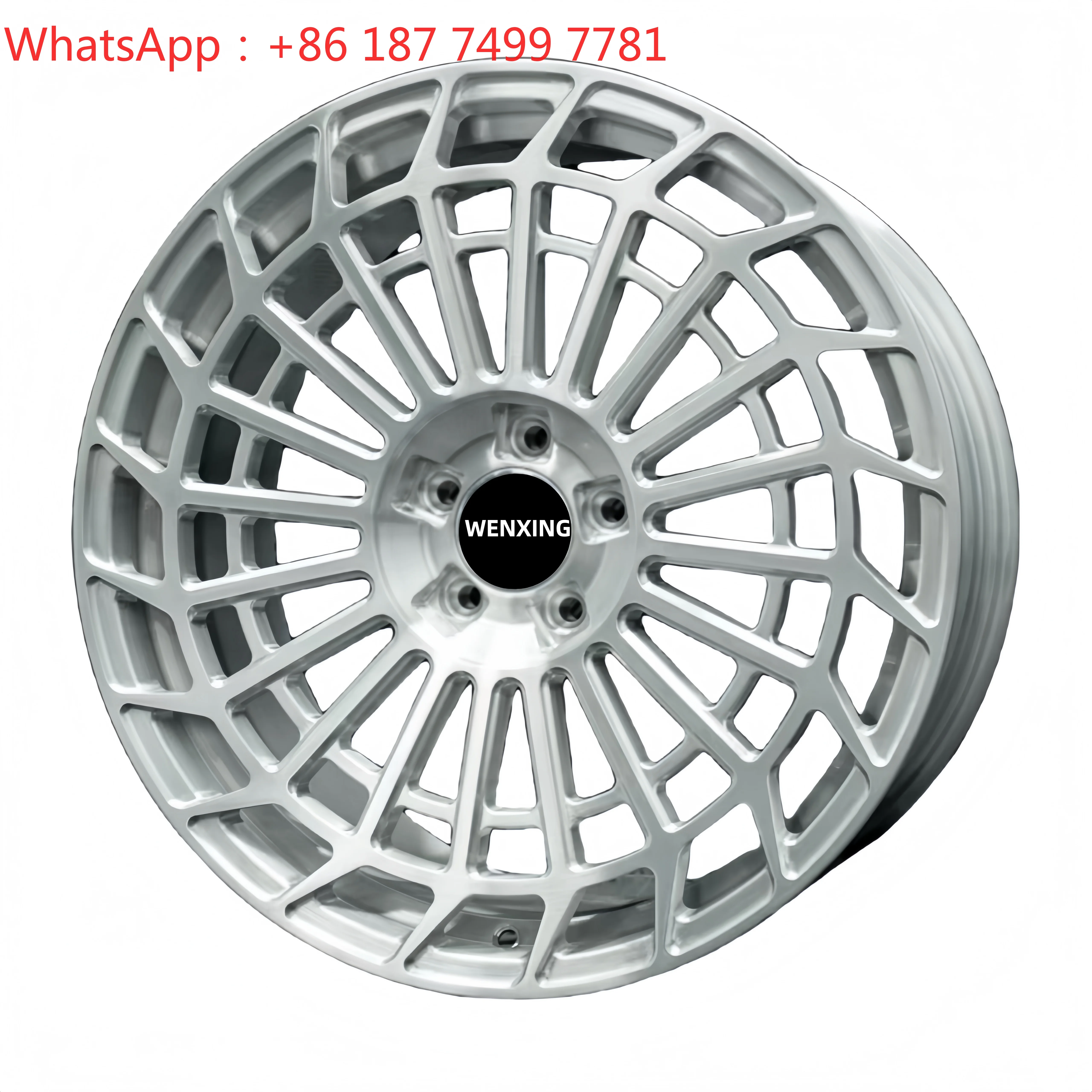 Custom Brushed Silver Forged Alloy Wheels 5x114.3 5x120 19-22 Inch Off-Road SUV Rims