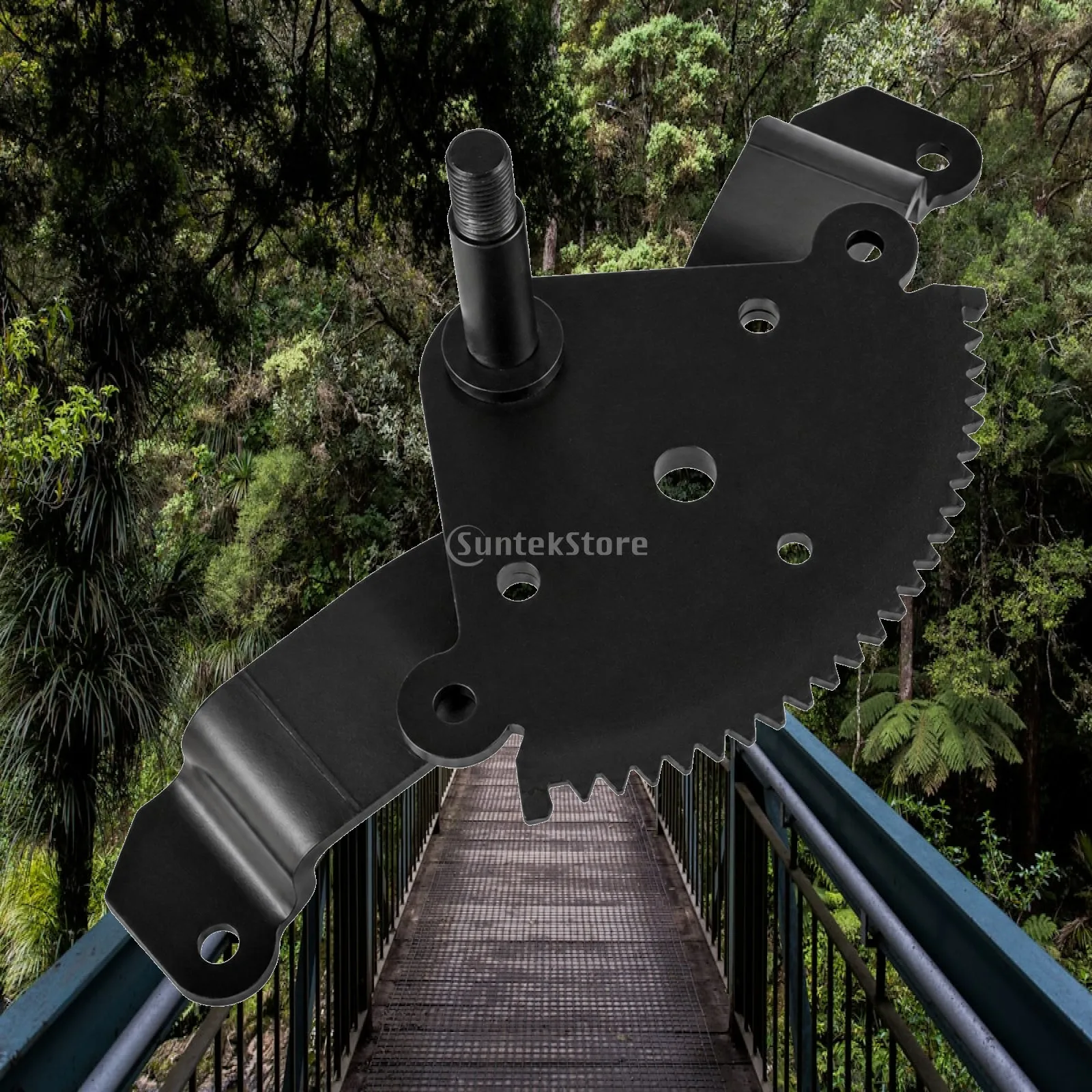 Replacement Steering Sector Gear with Bent Mounting Arms Raised Threaded Shaft Compatible with M151206 M151827 X340 X520