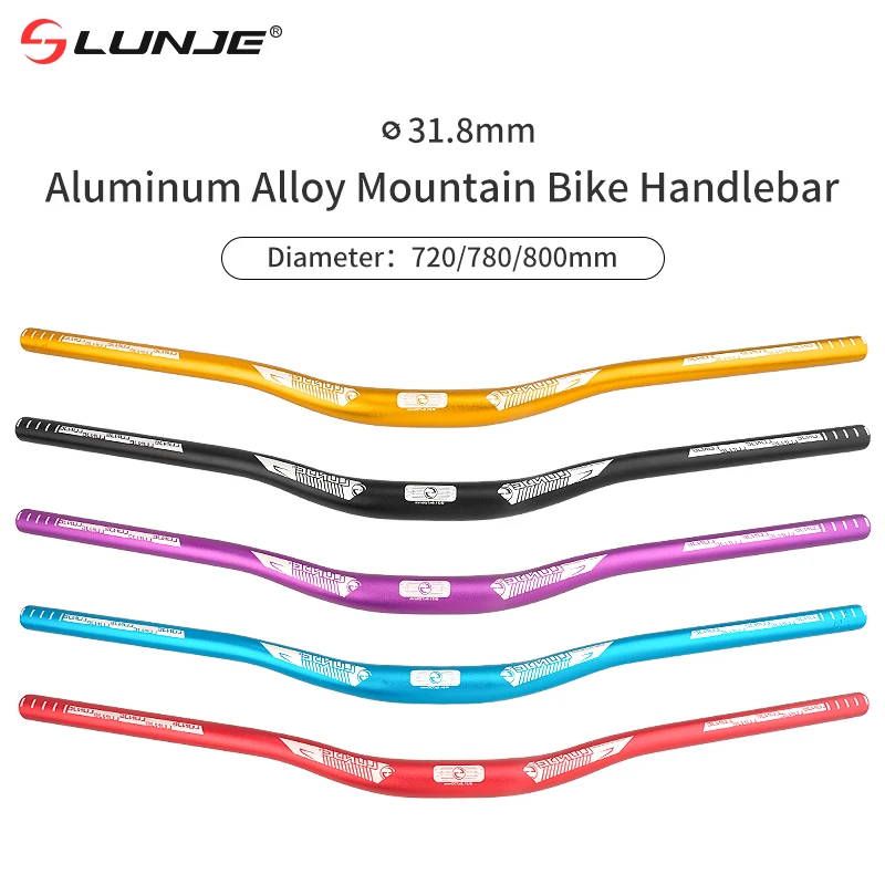 Mountain Bike Handlebar 720/780mm Bicycle Swallow Handle 31.8mm Aluminum Alloy XC/AM Off-road Bicycle Handlebar