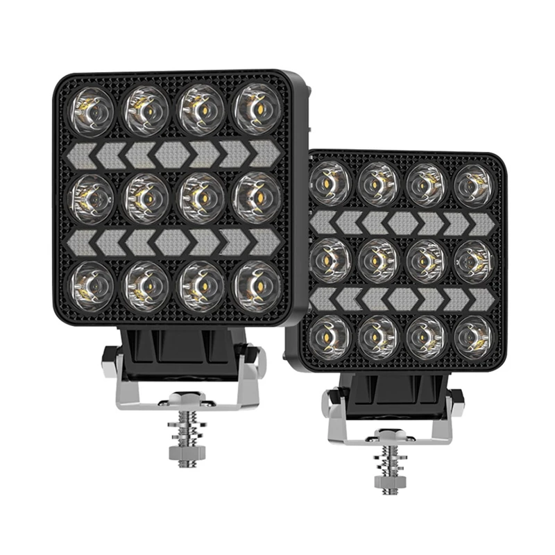 

WISH 4 Inch Car LED Work Light Strobe Headlight White Yellow Offroad Driving Spotlight Fog Light For Truck Cars Suv Boat