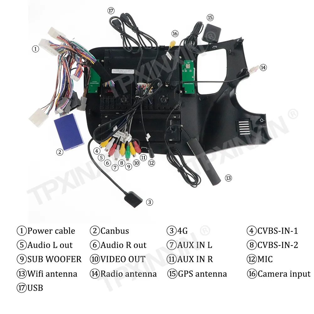 Android Auto Radio Player For Mitsubishi Outlander 2013-2021 Stereo Multimedia GPS Navigation DSP IPS Screen Head Unit Car Parts