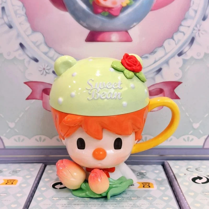 원래 달콤한 콩 오후 차 시리즈 블라인드 박스 귀여운 액션 피겨 모델 인형 미스터리 박스 데스크탑 장식품 깜짝 장난감 선물