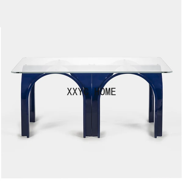 Arch Bridge Long Table Conference Table Special-Shaped Multi-Person Dining