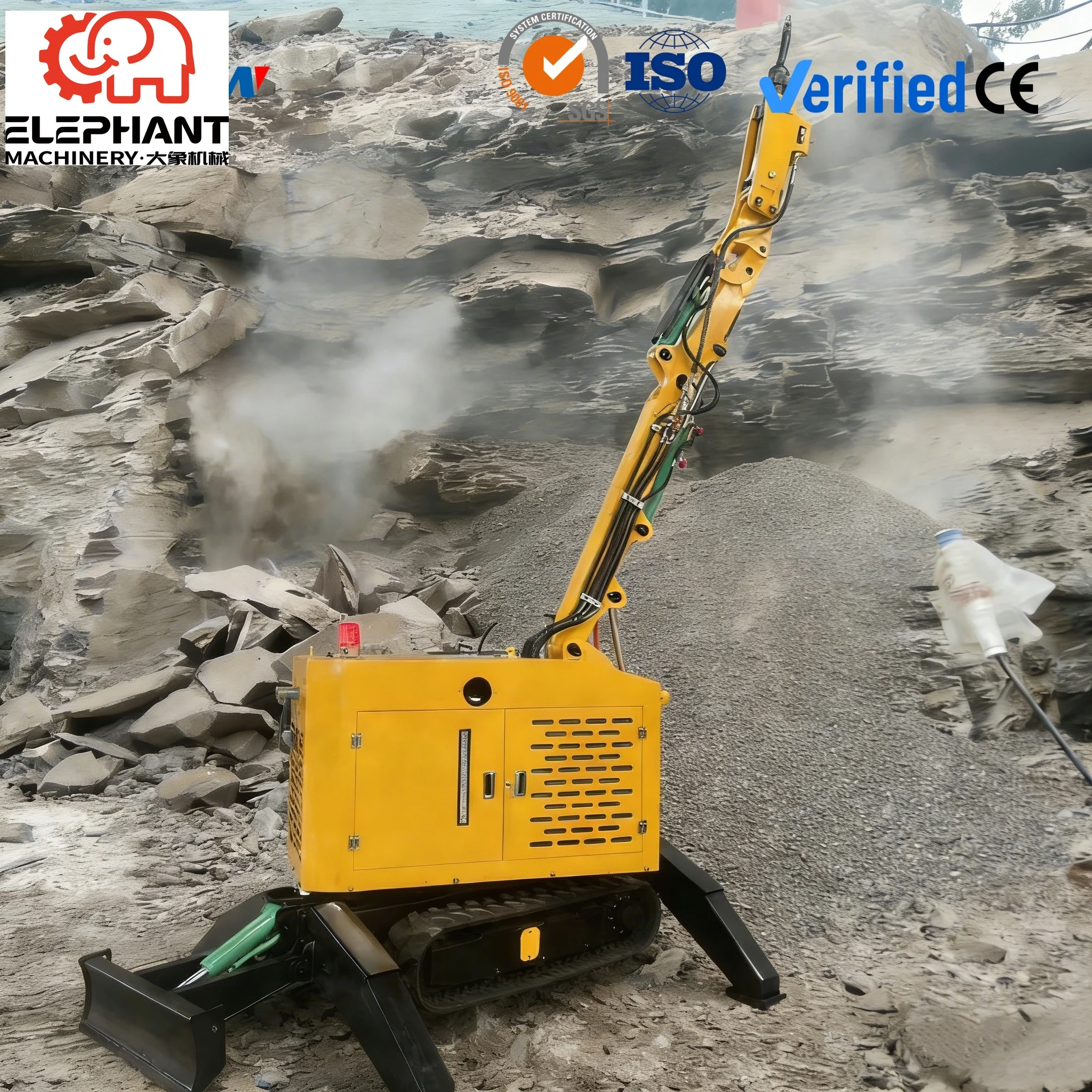 Hydraulic Demolition Machine Tracked Small Demolition Robot for Concrete Rock Wall Construction Mine Rescue and Breaking Work