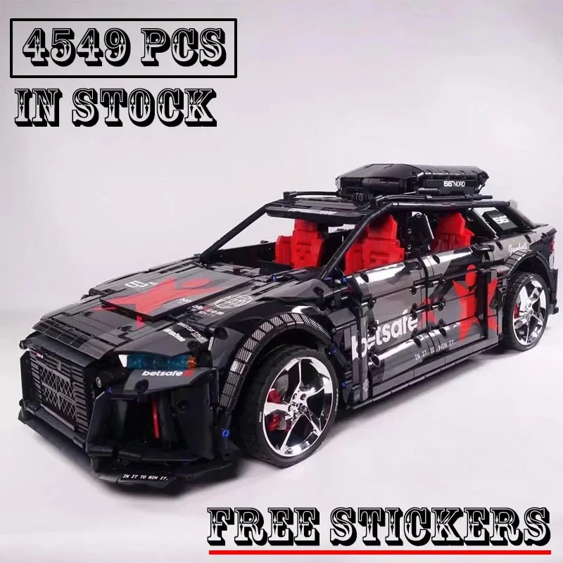 

New Testarossa MOC-150275 Avant RS6 Super Sports Car Model Buiding Kit Creators Block Bricks Toys for Kids Birthday Gifts Boys