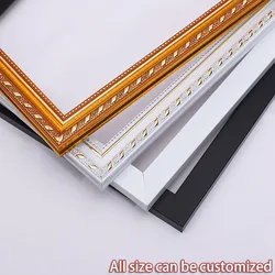 European Style Diy Outer Frame For Oil Painting By Numbers Diamond Painting PS Foam Frame Square Frame Wall Art Home Decoration