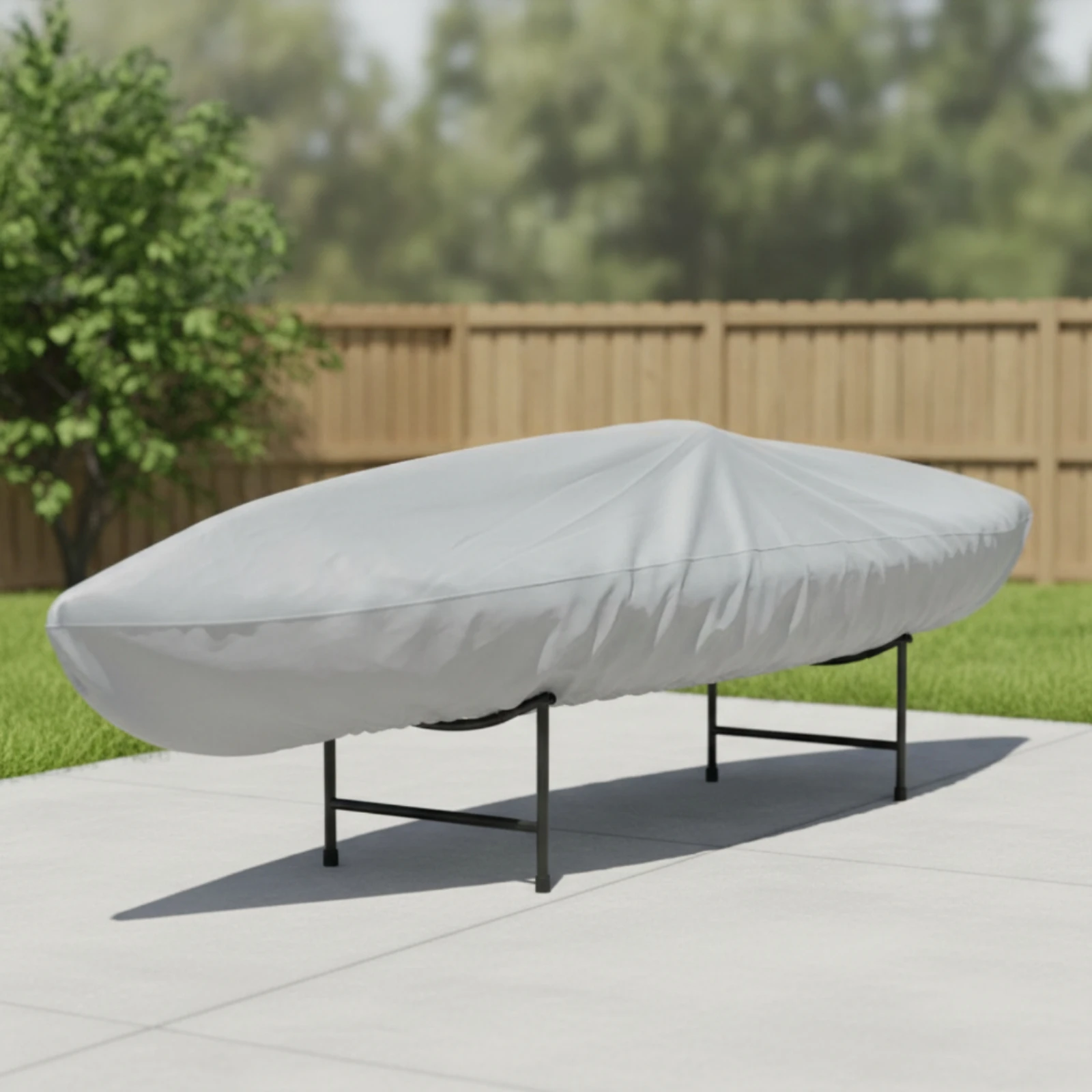 Kayak Cover with Elastic Hem Dustproof Kayak Cover Long-Lasting Indoor for Kayakers, Garage Storage, Transport