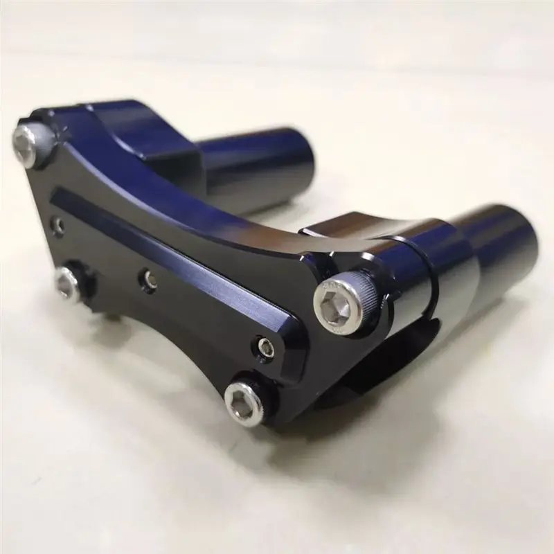 Efficientt-4Inch Tall Handlebar Risers Top Clamp Fit For 1Inch Bar Sportster Dyna FXDWG FXDL