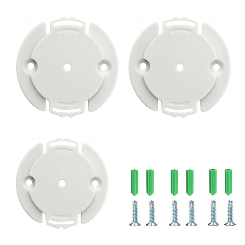 Base per staffa di montaggio per telecamera di sicurezza rotonda per Xiaomi 2K Pro Supporto per montaggio su monitoraggio a parete in ABS con fibbia fissa a soffitto