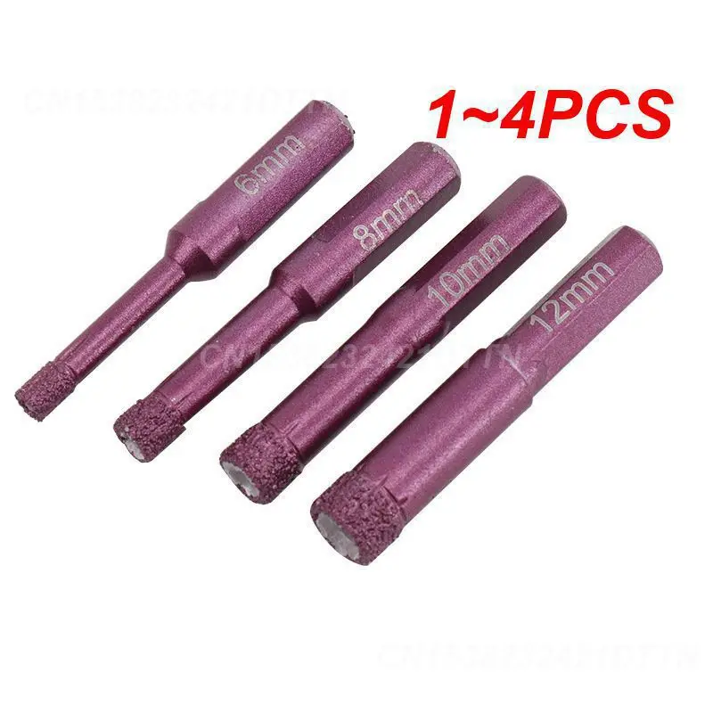 1~4PCS Marble Hole Opener Glass Drilling Drill Has Many Uses Fast And Efficient Tool Alloy Drill Bit Marble High Hardness