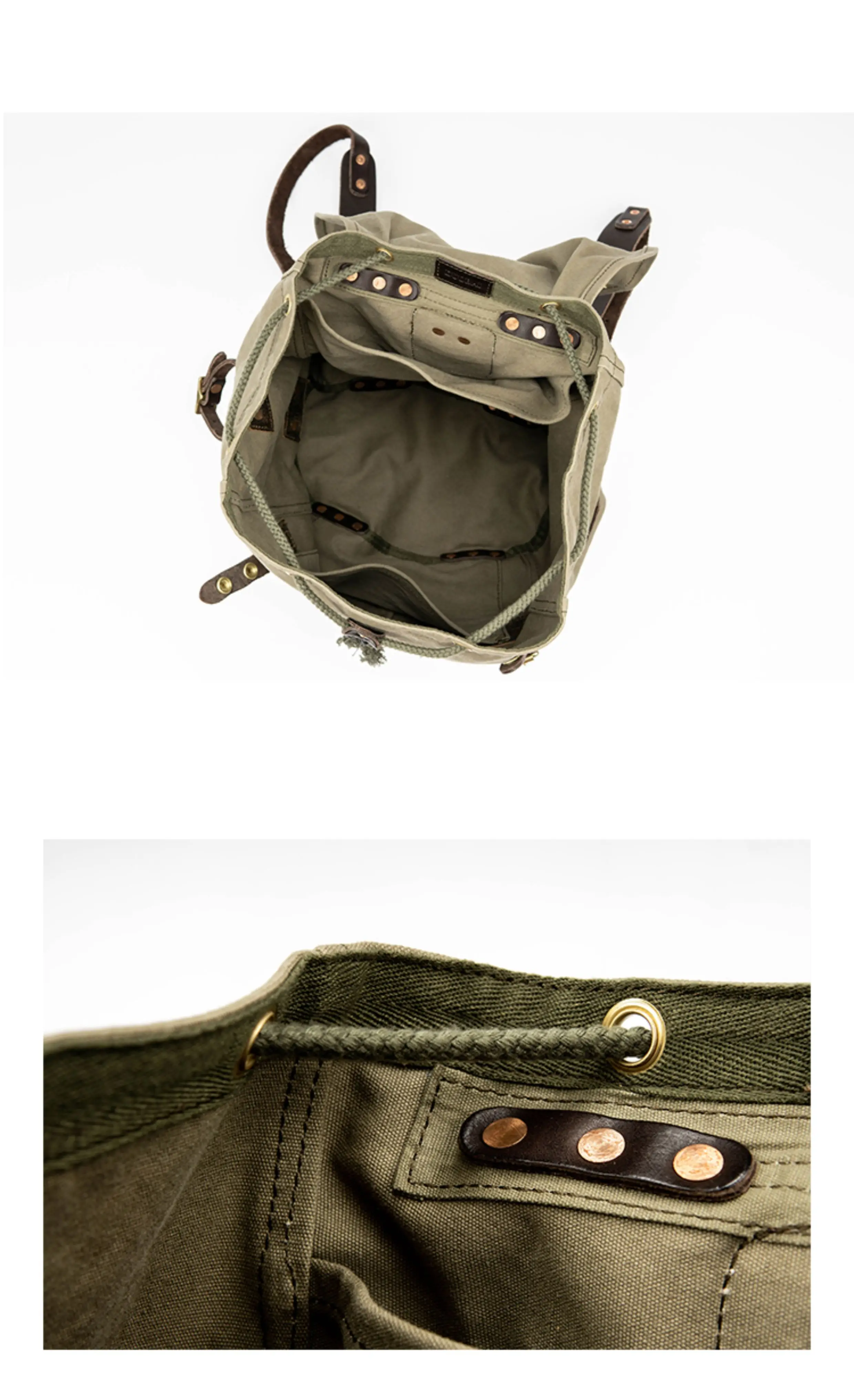 حقيبة ظهر عصرية كلاسيكية عالية الجودة من جلد البقر للرجال ذات سعة كبيرة حقيبة مدرسية كاجوال للسفر وتسلق الجبال والتخييم #6