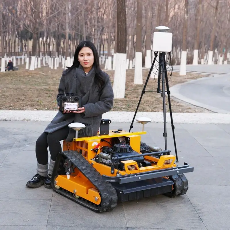 Customized In 2026 lawn mower, remote-controlled cordless electric lawn mower suitable for farm greening, link rod flail mower