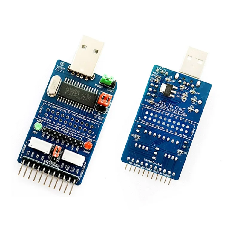 CH341A USB a I2C/IIC/SPI/UART/TTL/ISP adaptador EPP/MEM módulo de placa de desarrollo convertidor de puerto paralelo
