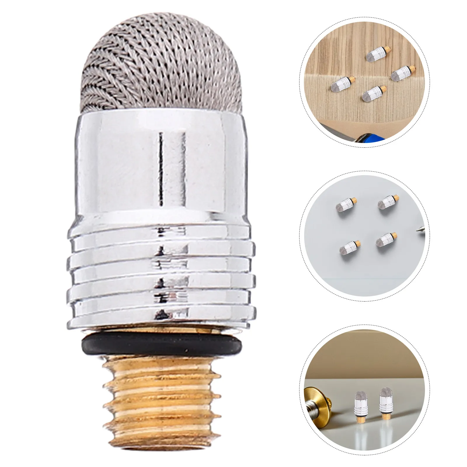 15Pcs Fine Tip Capacitive Stylus Replacement Tips Mesh Fiber 6.0mm M5 Thread Universal for Mobile Phone Accessories Tablet