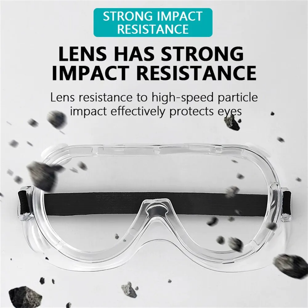 Clear Safety Goggles Glasses Men Women Eye Protect Off-road Cycling Safety Anti Dust Glasses Protection Moto Dust-proof Eyeglass