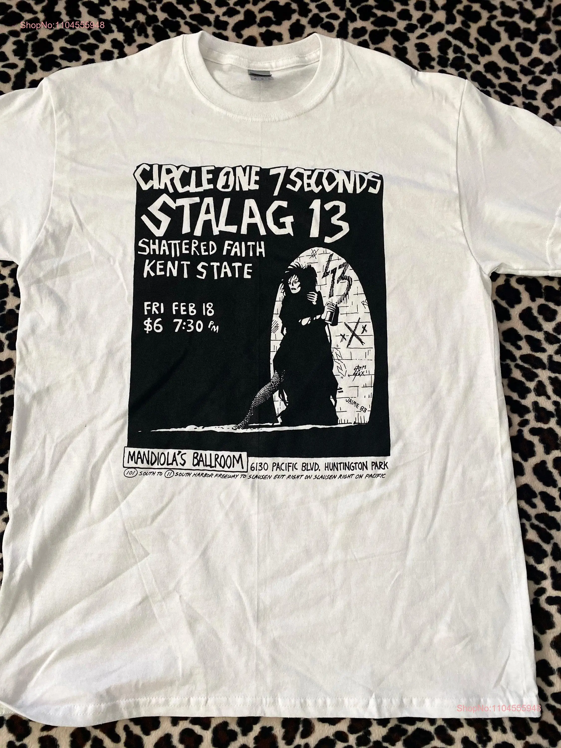 7 Seconds Circle One Stalag 13 Vintage Flyer T Shirt long or short sleeves