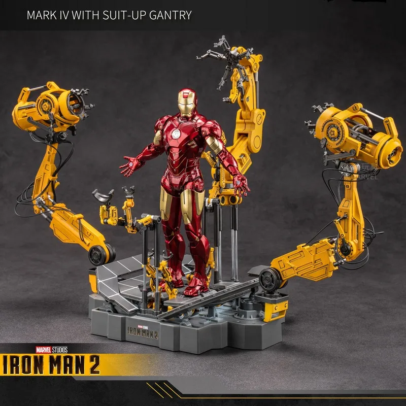 

ZD Original 1/10 Toys Suit Up Gantry With MK4 iron man Gantry Tony Stark Model Action Figure Collectible Toy Gift For Kid