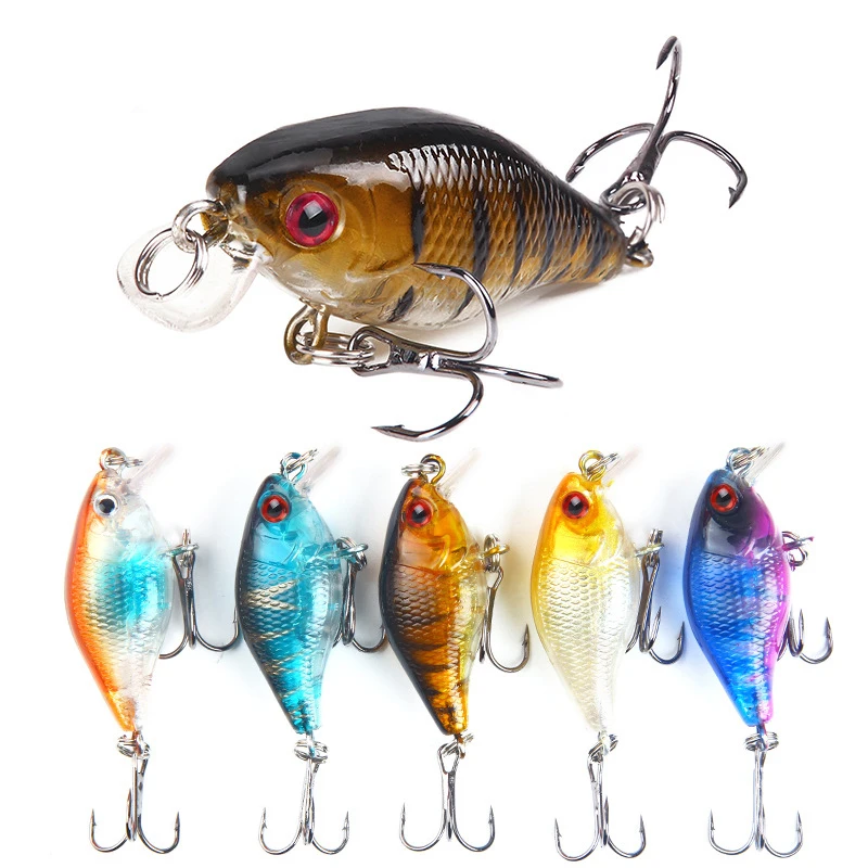 

1Pcs 4cm 4.6g Floating Fishing Lure Bait Set Wobbler Crankbaits Swimbait Minnow Hard Baits Spiners Carp Fishing Tackle