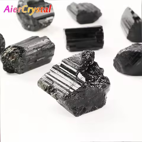 180g Natural Black Tourmaline Gravel Raw Ore Fine Crystal Mineral Specimen Healing Collection Eliminates Magnetic Gifts
