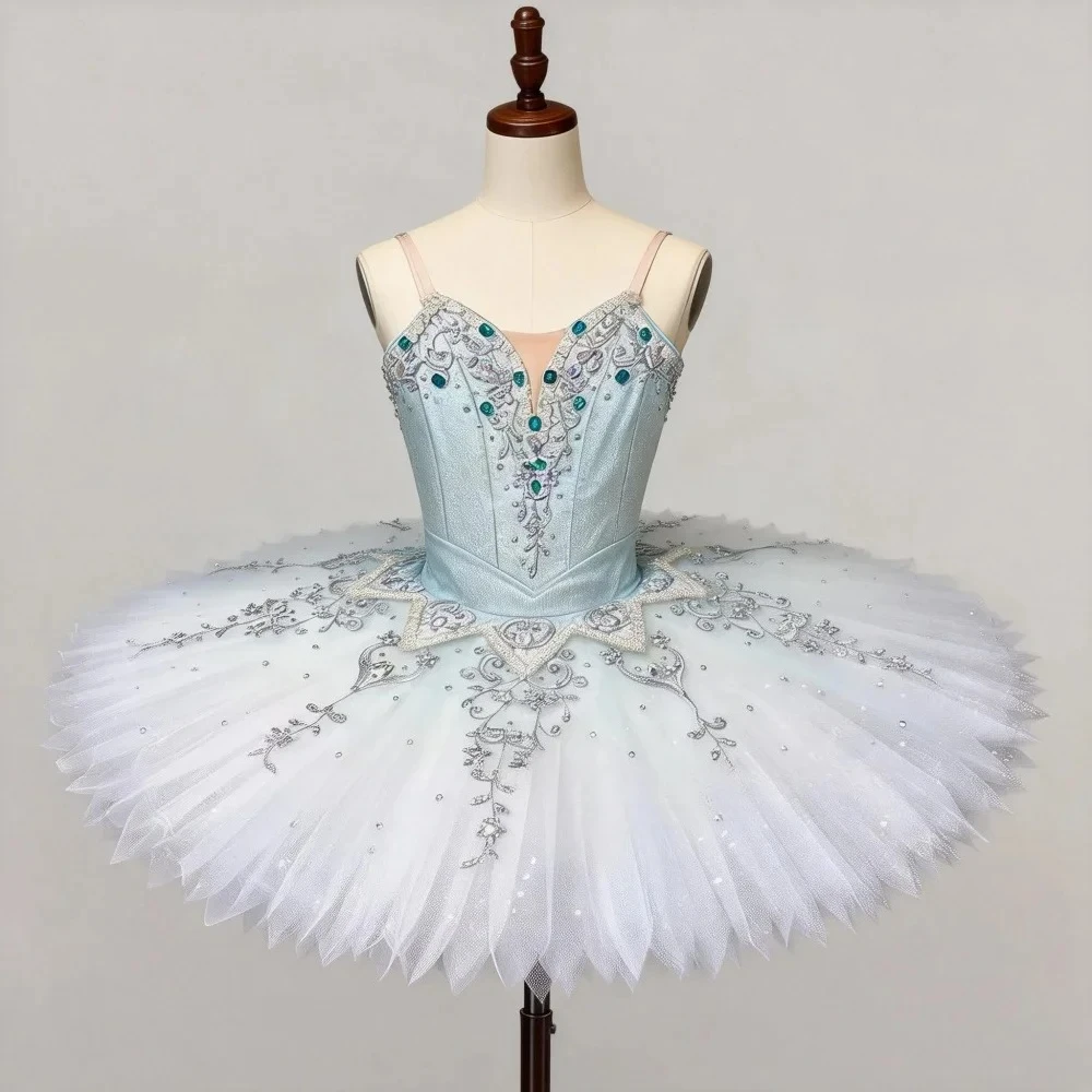 

Новая синяя балетная юбка-пачка Blue Fairy Bluebird для выступлений, юбка для соревнований, платье для выступлений для взрослых и девочек