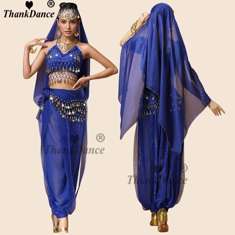 Belly Dance Costumes Performance Indian Dance Suit Bollywood Dress Adult Costume for Oriental Dance Sari Indian Arabic Dance