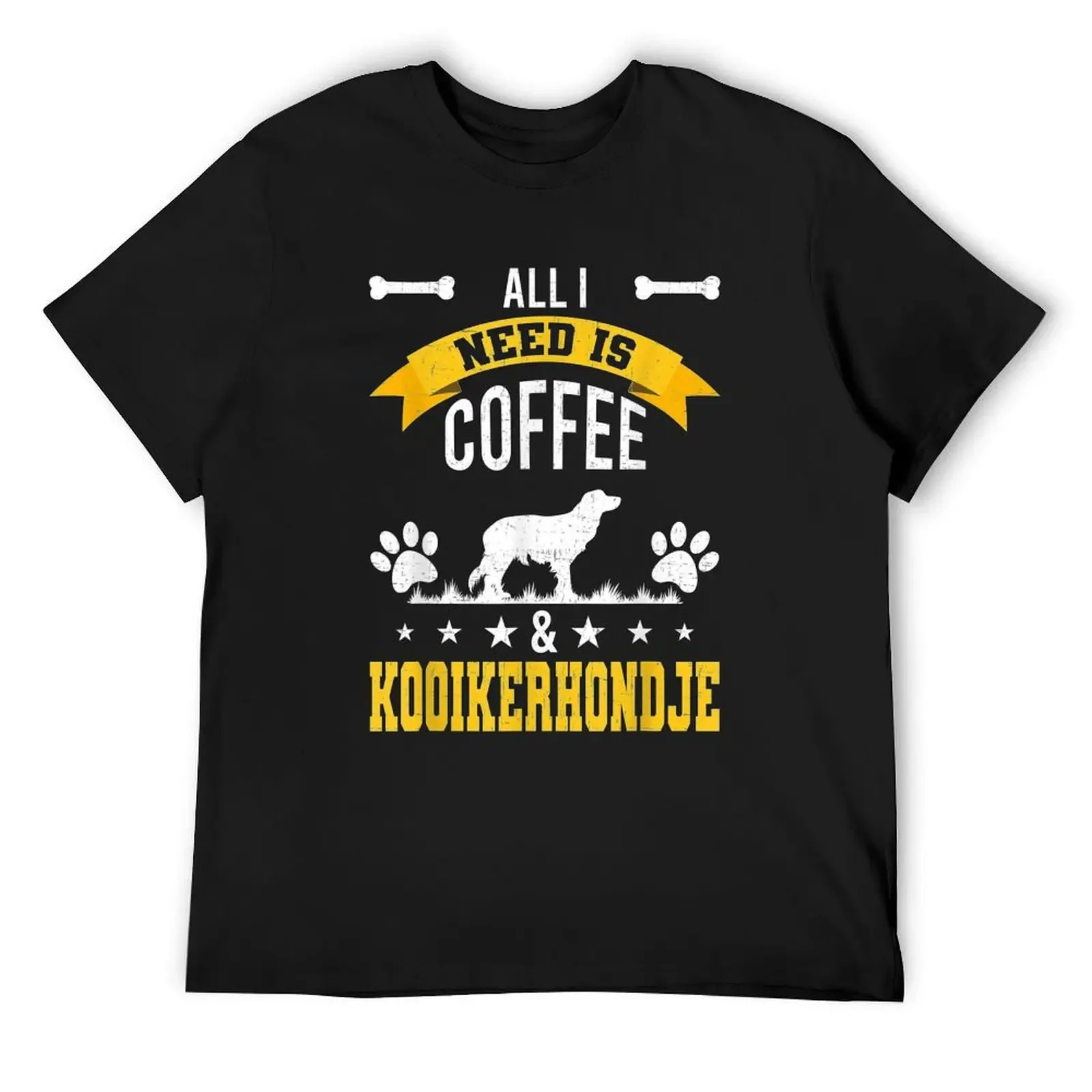 

I Need Coffee And Kooikerhondje Dog Lover T-Shirt rapper graphic tees sweat quick-drying vintage t shirt men