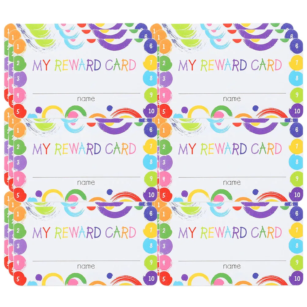 3 قطعة مكافأة السلوك لطيف لكمة بطاقات للفصول الدراسية أدوات التدريس التحفيزية متعددة الوظائف تراكم بطاقات الإضافية
