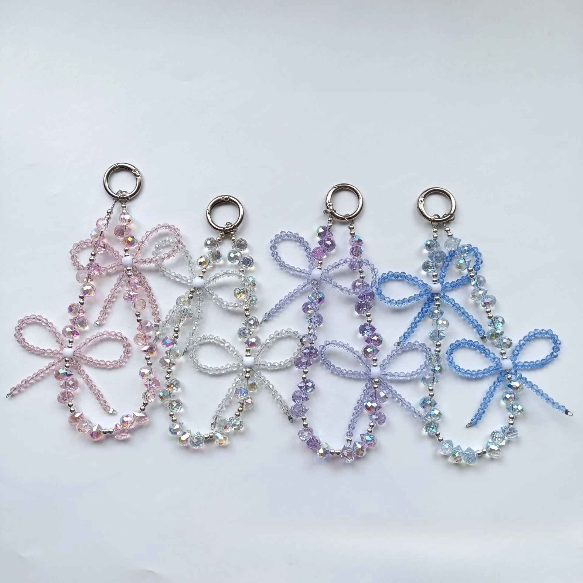 

Модный женский девичий декоративный брелок-подвеска для телефона с короткой цепочкой, в стиле INS, с бабочкой и бантом, ремешок на запястье от потери, шнурок для телефона