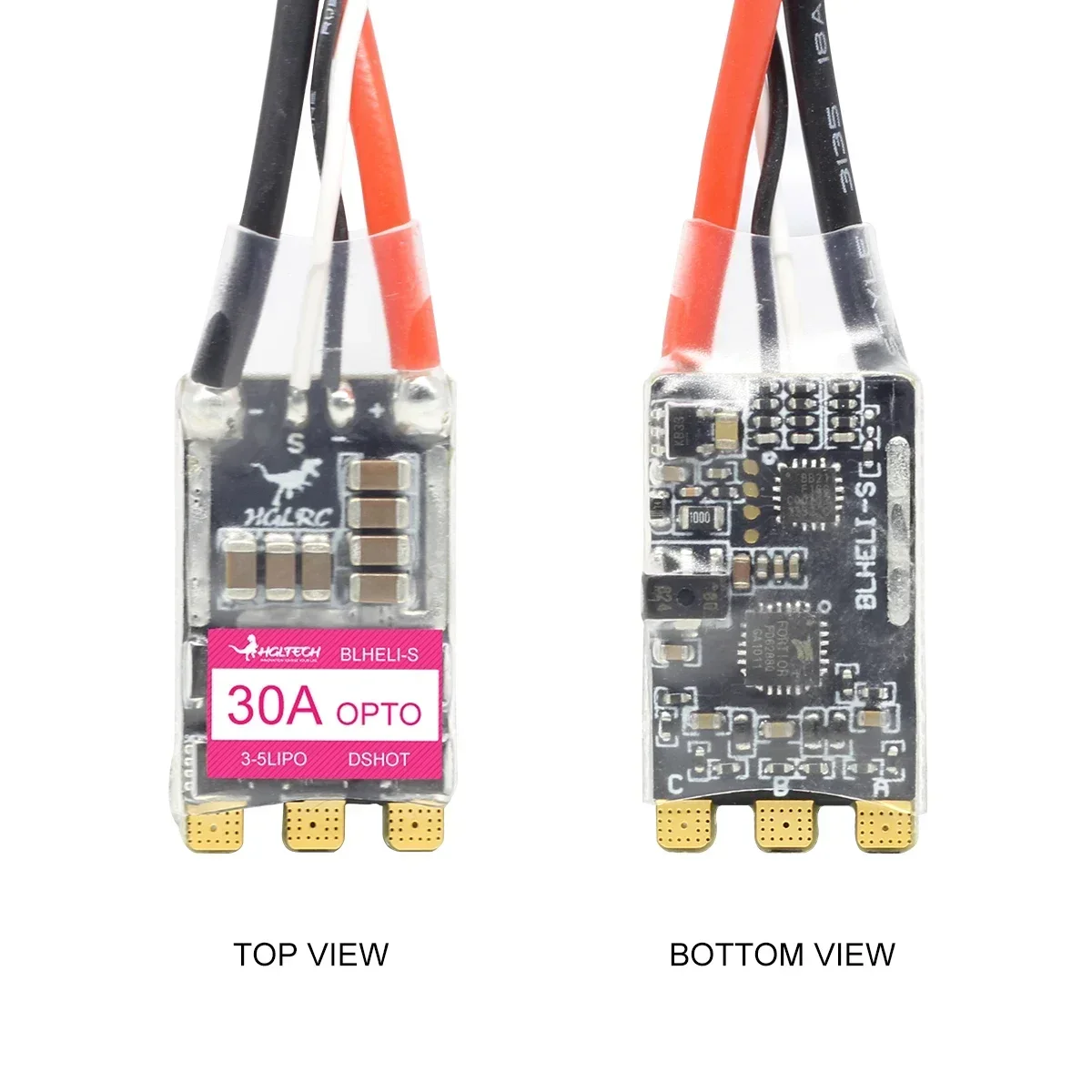 4PCS HGLRC 30A - Brushless ESC BLHELIS 16.5 BB2 DSHOT600 3-5S