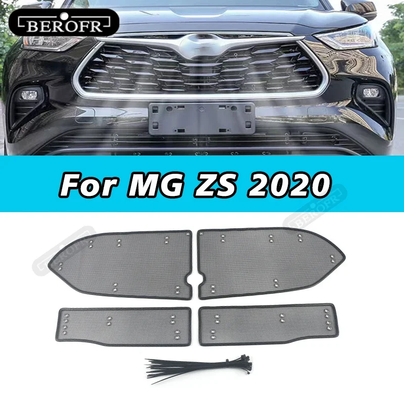 Car Insect Screening Mesh Front Grille Insert Net Protect Kit Fit For MG ZS 2020 Exterior Accessories